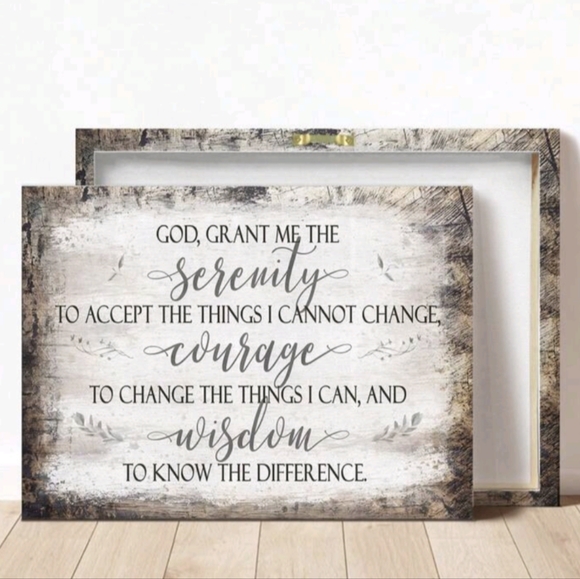 Other - Serenity Prayer Canvas